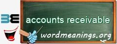 WordMeaning blackboard for accounts receivable